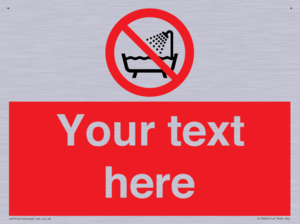 Custom Do not use this device in a bathtub shower or water-filled reservoir